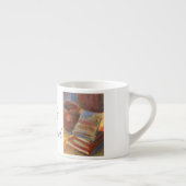 Stilleven met boeken om te lezen Schilderen Espresso Kop (Rechts)