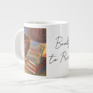 Stilleven met boeken om te lezen Schilderen Grote Koffiekop