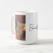 Stilleven met boeken schilderen koffiemok (Voorkant links)