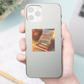 Stilleven met boeken schilderen sticker (Telefoon)