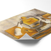 Stilleven met Brioche van Picasso (1909) Poster (Hoek)
