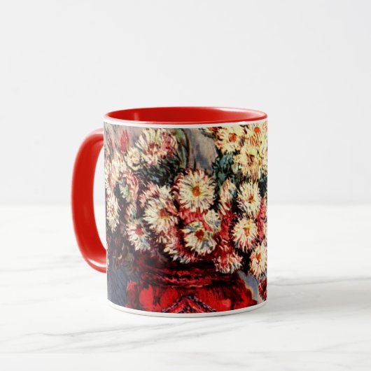 Stilleven met Chrysanten door Claude Monet Mok (Voorkant links)
