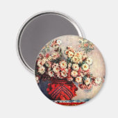Stilleven met chrysanten van Claude Monet Magneet (Voorkant / Achterkant)