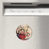 Stilleven met chrysanten van Claude Monet Magneet (Insitu (Vaatwasser))