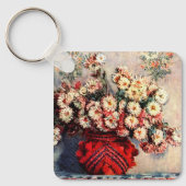 Stilleven met chrysanten van Claude Monet Sleutelhanger (Voorkant)
