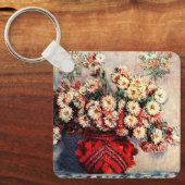 Stilleven met chrysanten van Claude Monet Sleutelhanger (Voorkant)
