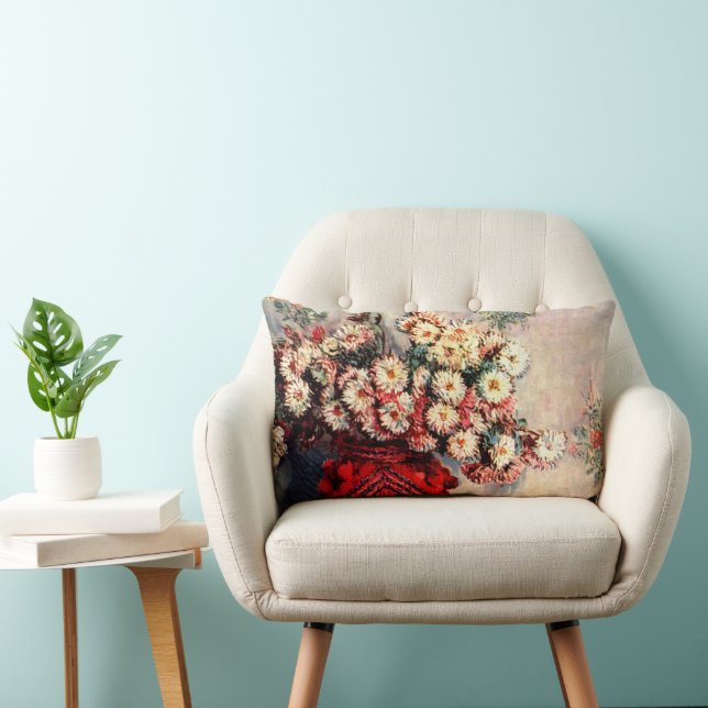 Stilleven met Chrysanthemums van Claude Monet Kussen (Stoel)