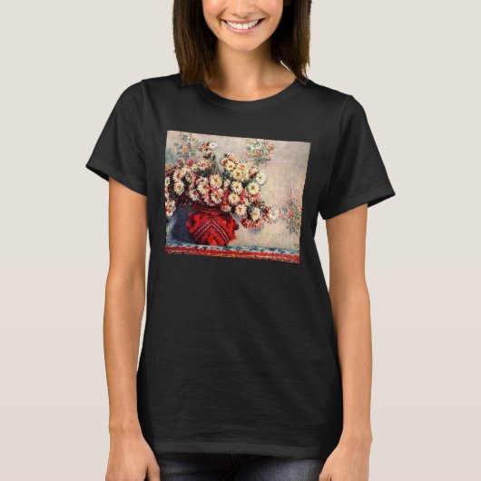 Stilleven met Chrysanthemums van Claude Monet T-shirt (Voorkant)