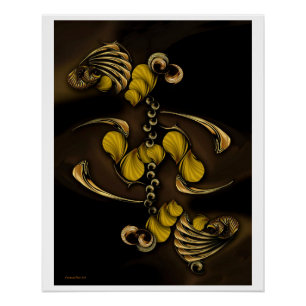 "Stilleven met conceptuele analyse", Poster