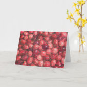 Stilleven met cranberries kaart (Gele Bloem)