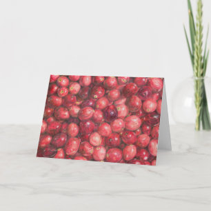 Stilleven met cranberries kaart