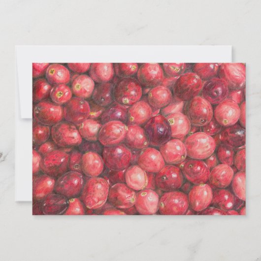 Stilleven met cranberry's kaart (Voorkant)