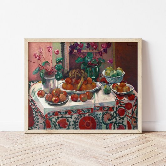 Stilleven met cyclamen | Henri Manguin Poster