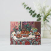 Stilleven met Cyclamens | Henri Manguin Briefkaart (Staand voorkant)