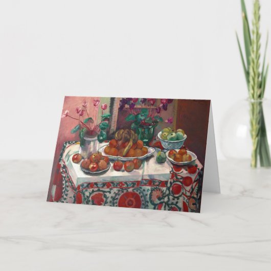 Stilleven met Cyclamens | Henri Manguin Kaart (Voorkant)