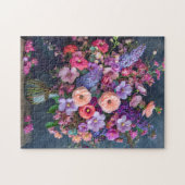 Stilleven met Delphiniums en Ranunculus Legpuzzel (Horizontaal)