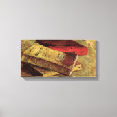 Stilleven met drie boeken van Vincent van Gogh Canvas Afdruk (Voorkant)