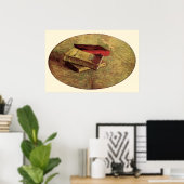 Stilleven met drie boeken van Vincent van Gogh Poster (Thuiskantoor)
