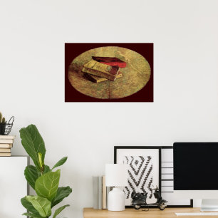 Stilleven met drie boeken van Vincent van Gogh Poster
