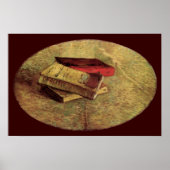 Stilleven met drie boeken van Vincent van Gogh Poster (Voorkant)