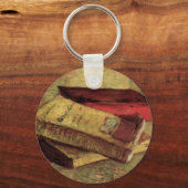 Stilleven met drie boeken van Vincent van Gogh Sleutelhanger (Voorkant)