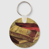 Stilleven met drie boeken van Vincent van Gogh Sleutelhanger (Achterkant)
