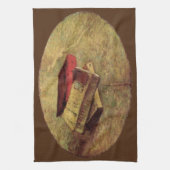 Stilleven met drie boeken van Vincent van Gogh Theedoek (Verticaal)