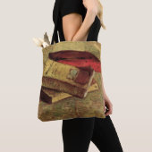 Stilleven met drie boeken van Vincent van Gogh Tote Bag (Dichtbij)