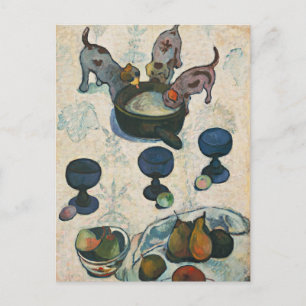 Stilleven met drie Puppies   Paul Gauguin Briefkaart