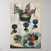 Stilleven met drie Puppies | Paul Gauguin Poster (Voorkant)