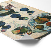 Stilleven met drie puppy's | Paul Gauguin Poster (Hoek)