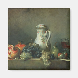 Stilleven met druiven en Pomegranaten, 1763 (olie) Magneet