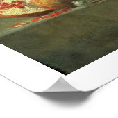 Stilleven met druiven en Pomegranaten, 1763 (olie) Poster (Hoek)