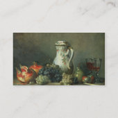 Stilleven met druiven en Pomegranaten, 1763 (olie) Visitekaartje (Achterkant)