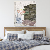 Stilleven met een Camelia, c.1820 Canvas Afdruk (Insitu (Slaapkamer))