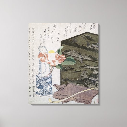 Stilleven met een Camelia, c.1820 Canvas Afdruk (Voorkant)