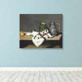  stilleven met een ketel van Paul Cezanne Canvas Afdruk (Insitu (Houten vloer))