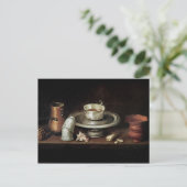 Stilleven met een Kom Chocolade Briefkaart (Staand voorkant)