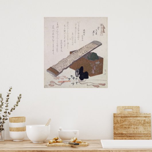 Stilleven met een Koto, c.1810 Poster (Keuken)