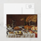 Stilleven met een Pastei van de Pauw, 1627 Briefkaart (Voorkant / Achterkant)