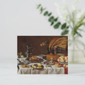 Stilleven met een Pastei van de Pauw, 1627 Briefkaart (Staand voorkant)