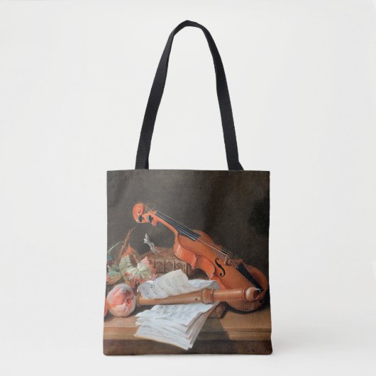 Stilleven met een Viool beeldende kunst Tote Bag (Voorkant)