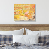 Stilleven met Franse romans | Vincent van Gogh Canvas Afdruk (Insitu (Slaapkamer))