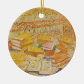 Stilleven met Franse romans | Vincent van Gogh Keramisch Ornament (Voorkant)