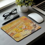 Stilleven met Franse romans | Vincent van Gogh Muismat<br><div class="desc">Nog steeds leven met Franse romans en Glass met een Roos (1887) van de Nederlandse postimpressionist Vincent Van Gogh. Het originele kunstwerk is een olie op canvas die een stapels boeken in warme gele tonen afschildert. Gebruik de ontwerphulpmiddelen om douanetekst toe te voegen of het afbeelding te personaliseren.</div>