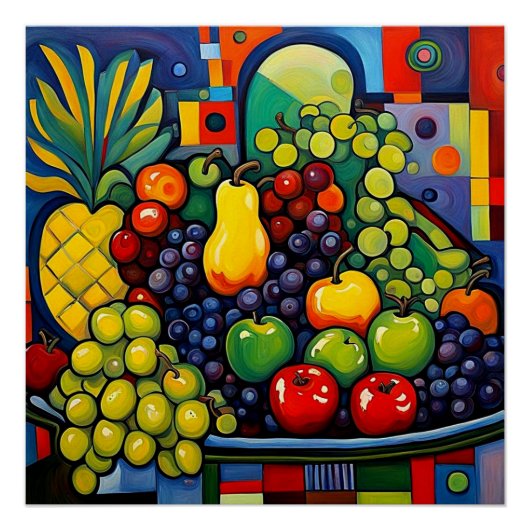 Stilleven met fruit 11 perfect poster (Voorkant)