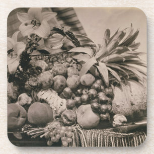 Stilleven met fruit, 1860 (foto sepia) onderzetter
