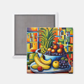 Stilleven met fruit 7 magneet (Voorkant / Achterkant)