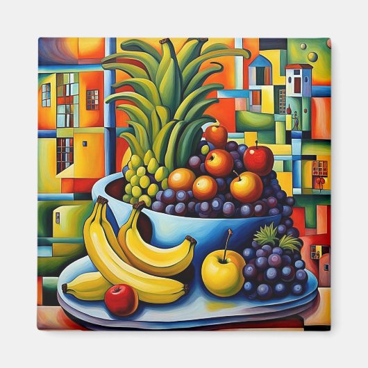 Stilleven met fruit 7 magneet (Voorkant)