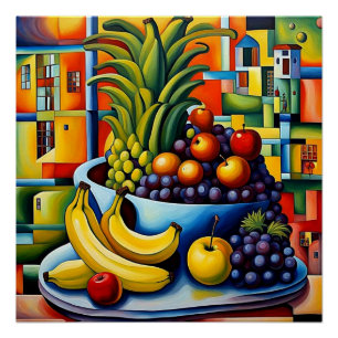 Stilleven met fruit 7 perfect poster